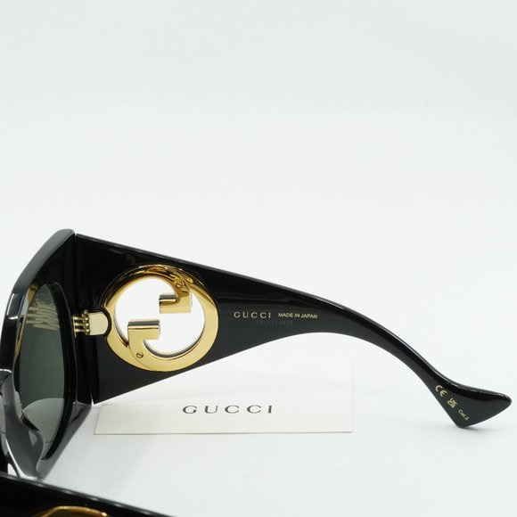Gucci GG1254S 001 Square Sunglasses - Black/Grey - Picture 8 of 12